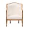 Bali & Pari Elizette Traditional French Beige Fabric and Honey Oak Finished Wood Accent Chair 238-13383-ZORO - alternate 5